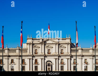 La Moneda Palace, Plaza de la Constitucion, Santiago, Chile Stockfoto