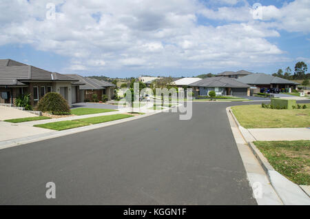 Wohngebiet in Annan, NSW, Australien Stockfoto