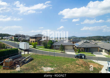 Wohngebiet in Annan, NSW, Australien Stockfoto