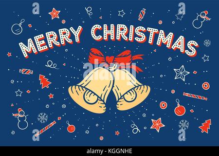 Merry Christmas Greeting card Stock Vektor