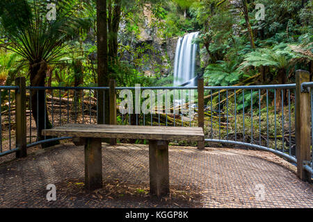 Die aussichtsplattform an der Unterseite des Hopetoun fällt. Stockfoto