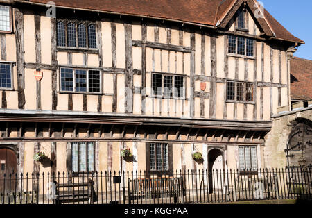 Die historische Lord Leycester Hospital in Warwick, Warwickshire, England, Großbritannien Stockfoto