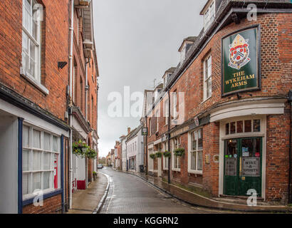 Die Wykeham Arms, Winchester, Hampshire Stockfoto