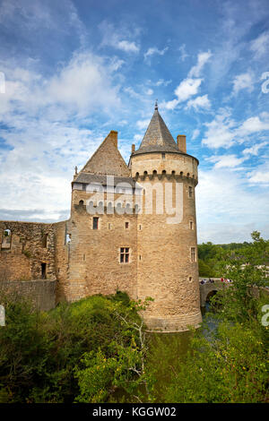 Chateau de Suscinio in Pénestin Morbihan Bretagne Frankreich. Stockfoto