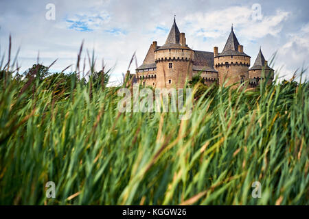 Chateau de Suscinio in Pénestin Morbihan Bretagne Frankreich. Stockfoto