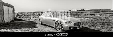 Der Maserati Quattroporte wurde zunächst nur in einer Konfiguration mit der duoselect Getriebe ausgerüstet sind. Stockfoto