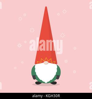 Little santa claus. Vector Illustration Stock Vektor