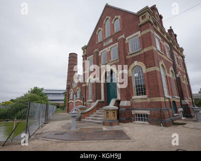 Außenansichten der eastney beam Engine House Gehäuse Boulton und Watt Motoren verwendet wird Abwasser aus der Portsmouth ins Meer jetzt Pumpe ein Musem Stockfoto