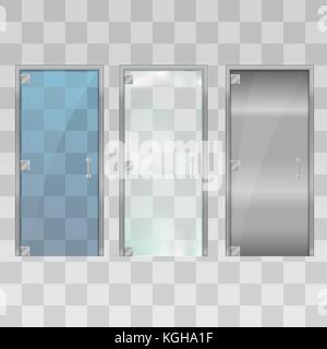Moderne Glastüren. Stock Vektor