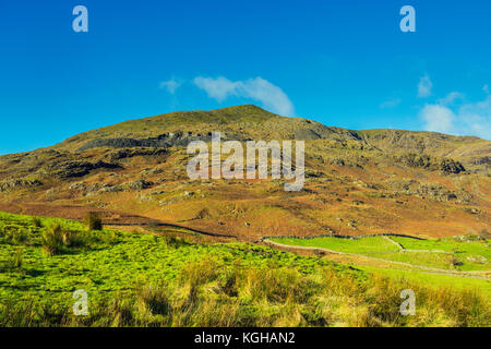 Coniston Old man von der Walna Scar Road oberhalb von Coniston, Lake District Stockfoto