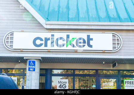 Ein Cricket Wireless store in Modesto Kalifornien eine Tochtergesellschaft von AT&T Stockfoto