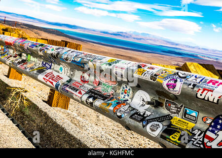 Von Mono Lake Vista Point entlang Kalifornien Highway 395 im östlichen Berge der Sierra Nevada. Stockfoto