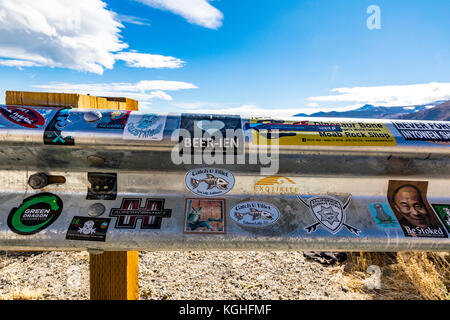 Von Mono Lake Vista Point entlang Kalifornien Highway 395 im östlichen Berge der Sierra Nevada. Stockfoto