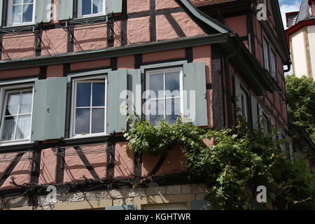 Historische Altstadt, Tudor-Stil Häuser in Freudenberg, Deutschland