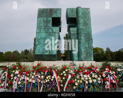 Heimat war Memorial Friedhof in Vukovar, Kroatien Stockfoto