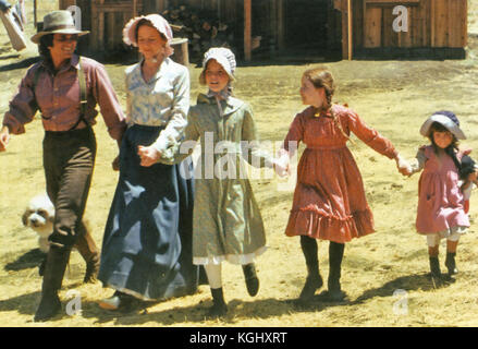 Kleines HAUS IN DER PRAIRIE NBC Western TV-Serie mit von links: Michael Landon, Karen Grassie, Melissa Sue Anderson, Melissa Gilbert, Lindsey Greenbush Stockfoto