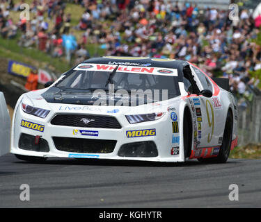 Gianmarco Ercoli, Ford Mustang, NASCAR Whelen Euro Serie, Elite 1 Klasse, Amerikanische Speedfest V, Brands Hatch, Juni 2017, Automobile, Autosport, Autos Stockfoto