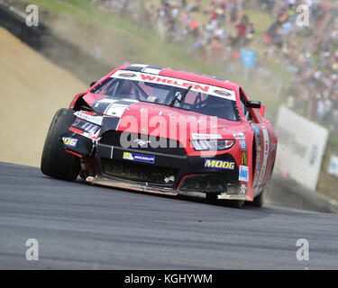 Dario Caso, Ford Mustang, NASCAR Whelen Euro Serie, Elite 1 Klasse, Amerikanische Speedfest V, Brands Hatch, Juni 2017, Automobile, Autosport, Autos, Circ. Stockfoto