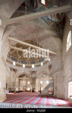 Innenraum der Uch Serefeli Moschee, Ediren, Turkeu Stockfoto