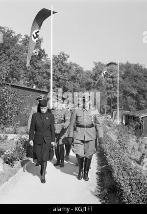 Kurt Daluege, Lina Mathilde Heydrich, der Reichs Arbeitsdienst RLA (Reichsarbeitsdienst, RAD) Stockfoto