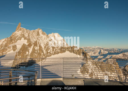 Skyway Monte Bianco Mont Blanc Alpen Aostatal Italien Stockfoto