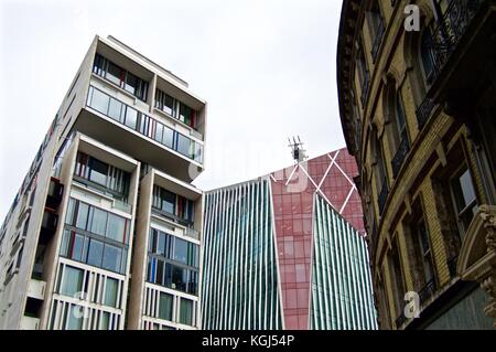 Modernes Apartment Gebäude an der Victoria Street, Victoria, London, Großbritannien Stockfoto