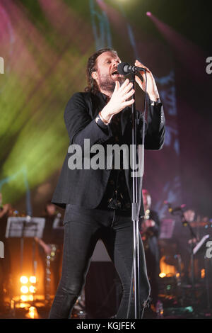 Hammersmith, London, Großbritannien. 08 Nov, 2017. Vater Johannes Misty (Real Name: josh Tillman) live auf der Bühne bei eventim Hammersmith Apollo in London. foto Datum: Mittwoch, 8. November 2017. Quelle: Roger Garfield/alamy leben Nachrichten Stockfoto