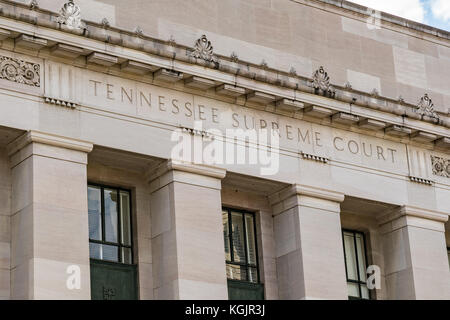 Nashville, TN-Okt 9: Außenbereich der Tennessee State Supreme Court Building in Nashville, die am 9. Oktober 2017 Stockfoto