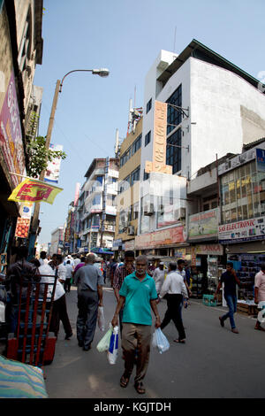 Die pettah Colombo Sri Lanka erste Cross Street Straße Szene Stockfoto