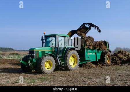 John Deere 6800 muck Verbreitung Stockfoto