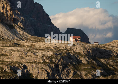 In der Nähe des Rifugio Lavaredo Zinnen, Dolomiten, Italien, Europa Stockfoto