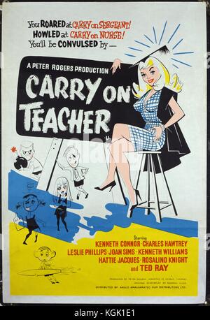 Auf Lehrer (1959), Film Poster Stockfoto