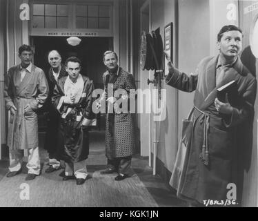 Auf Krankenschwester (1959), Kenneth Connor, Leslie Phillips, Terence Longdon, Kenneth Williams, Stockfoto