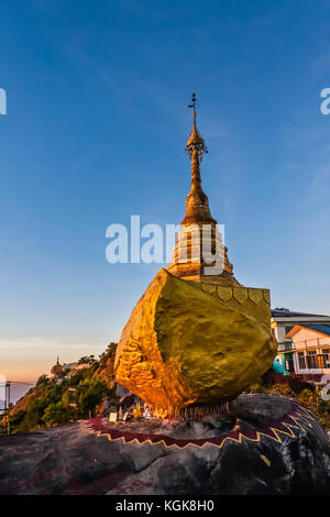 Kyaukthanban-Pagode, Kyaiktiyo, Myanmar Stockfoto