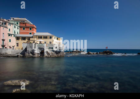 Fischer Dorf an der ligurischen Riviera Stockfoto