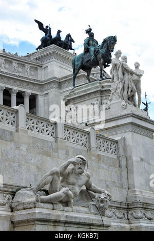 Detail der Architektur - vittoriano auf der Piazza Venezia, Rom, Italien, 2. Juni 2011 Stockfoto