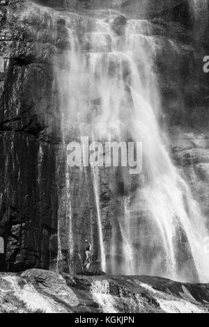 Wasserfall, cascate dell'acquafraggia, Sondrio, Lombardei, Italien Stockfoto