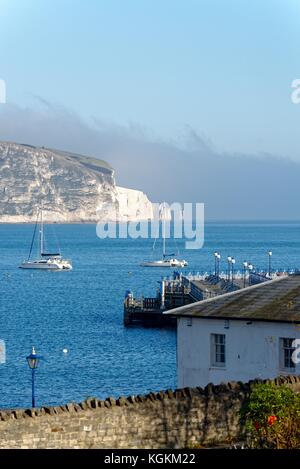 Old Harry Rocks Swanage Bay Dorset England UK Stockfoto