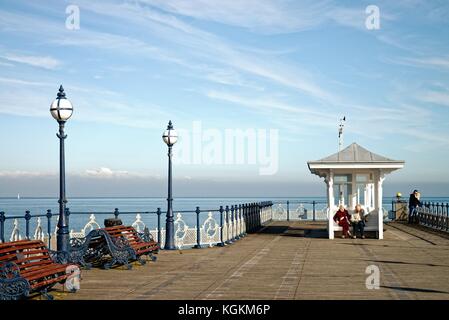 Swanage Pier und bucht, Swanage Insel Purbeck Dorset UK Stockfoto