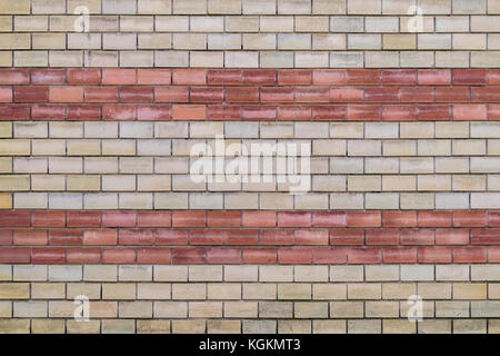 Rote und gelbe Mauer Textur Stockfoto