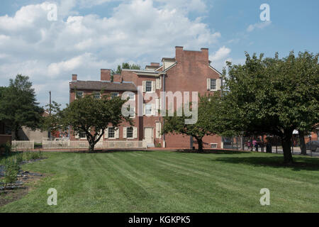 Die Edgar Allan Poe National Historic Site in der Spring Garden Nachbarschaft von Philadelphia, Pennsylvania, USA. Stockfoto