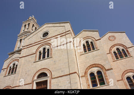 Kirche der Auferstehung Christi in Ano Syros ermoupolis Stockfoto