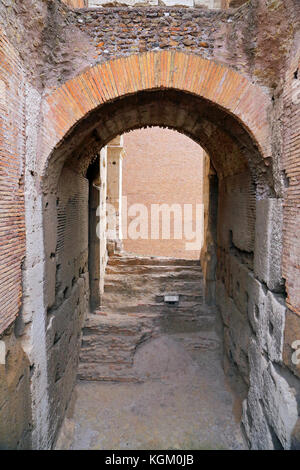 Roma, Italien - 01. Oktober 2017: Kolosseum, Kolosseum oder coloseo, flavischen Amphitheater der Größte, der je gebaut wurde, Symbol der alten Roma Stadt im römischen Reich. Stockfoto