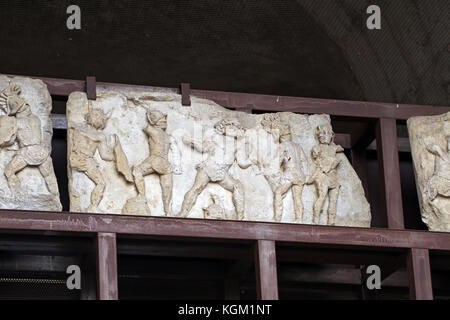 ROM, ITALIEN - 01. OKTOBER 2017: Kolosseum, Kolosseum oder Koloseo, das Relief von Lusius Storax. Stockfoto