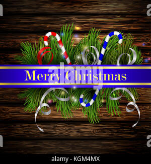 Weihnachten Hintergrund mit Süßigkeiten Stockfoto