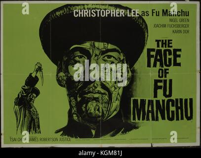 Das Gesicht von Fu Manchu (1965) Filmplakat, Christopher Lee Datum: 1965 Stockfoto