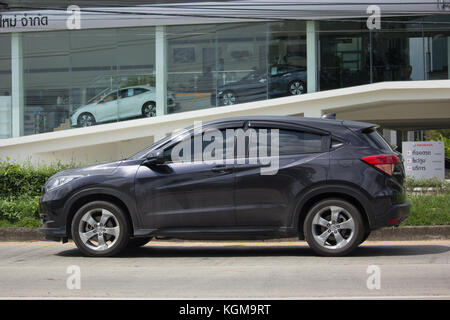 Chiang Mai, Thailand - 14. Oktober 2017: Mit dem eigenen Auto Honda HRV city-SUV Auto. auf der straße Nr. 1001 8 km von Chiang Mai City. Stockfoto