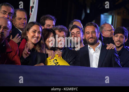 Giancarlo cancelleri (fünf Sterne) spricht während einer Wahlkampagne am 3. November in Palermo, Italien. Stockfoto