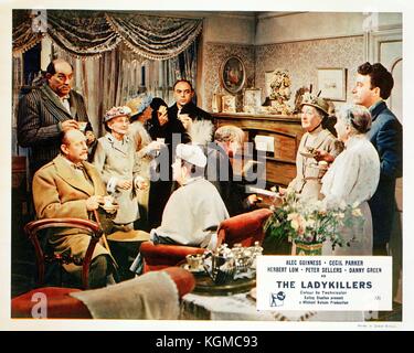 Die ladykillers (1951), Alec Guinness, Alec Guinness, Herbert Lom, Peter Sellers, Katie Johnson, Cecil Parker, Danny Grün Stockfoto
