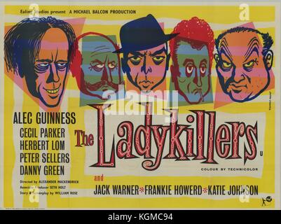 Die ladykillers (1951), Herbert Lom, Danny Green, Cecil Parker, Alec Guinness, Peter Sellers Stockfoto
